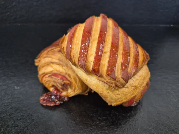 Pain chocolat framboise